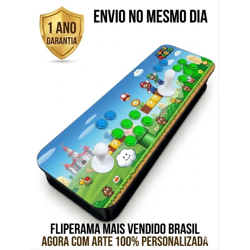 Fliperama e Arcade 22000 ou 66000 jogos 1 ano garantia