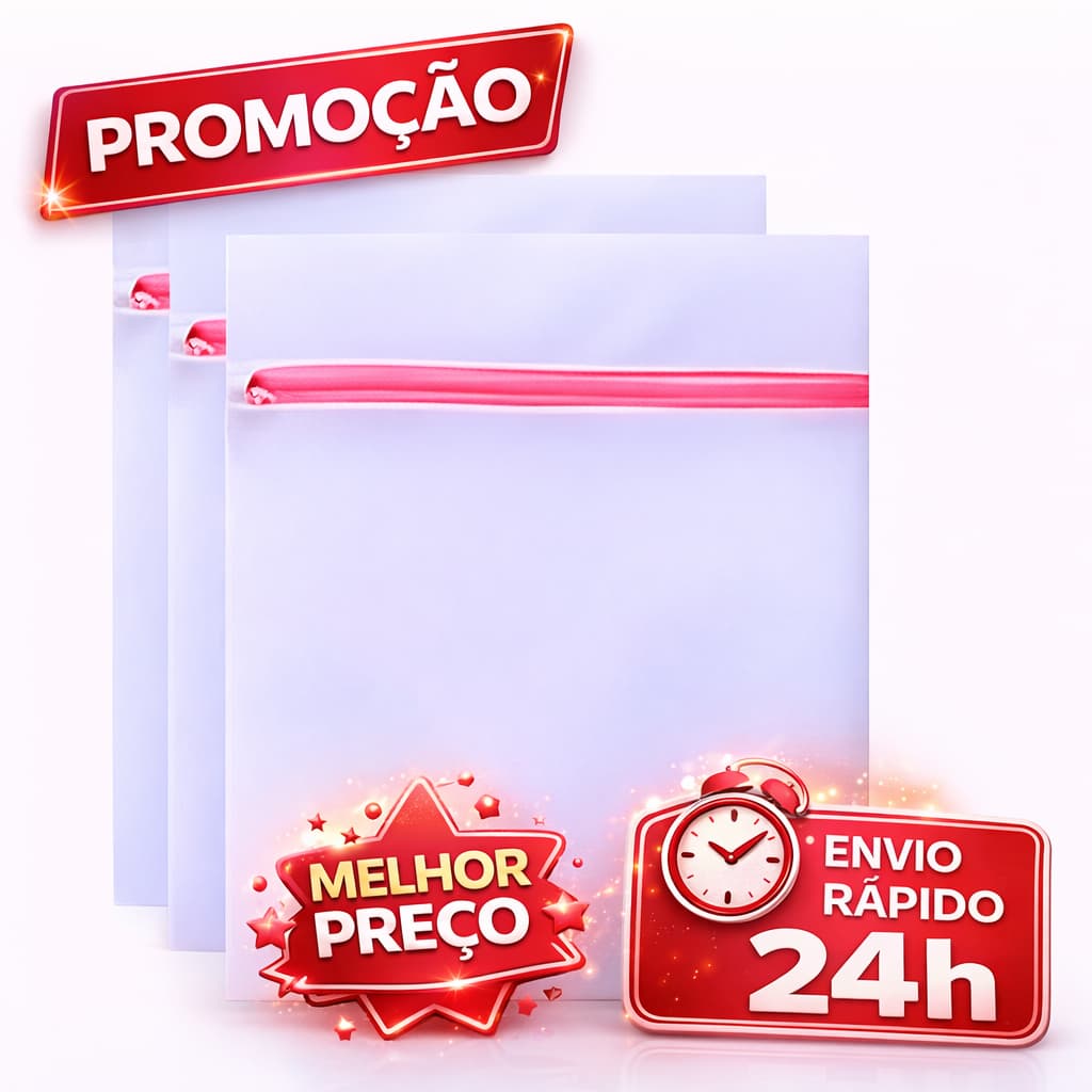 KIT 3 Sacos Lavadora De Roupas Vários Tamanhos Cesto Para Roupas - ENVIO IMEDIATO