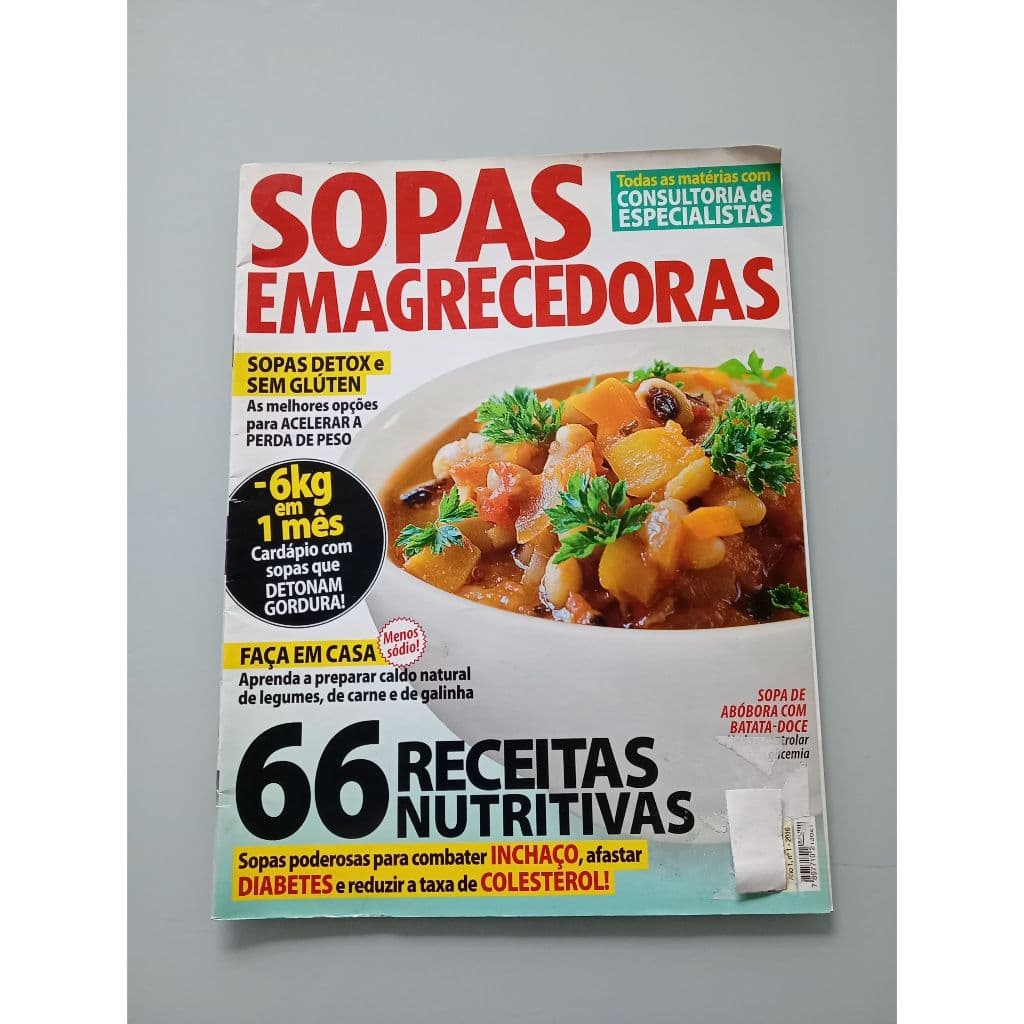 Delícias Sopa Emagrecedoras 66 Receitas Nutritivas Ad412 (Usado)