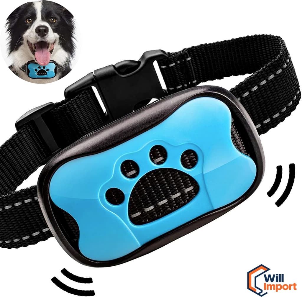 Cão de estimação dispositivo anti-latido USB recarregável coleira de treinamento do cão ultra-sônico parar latir vibraçã