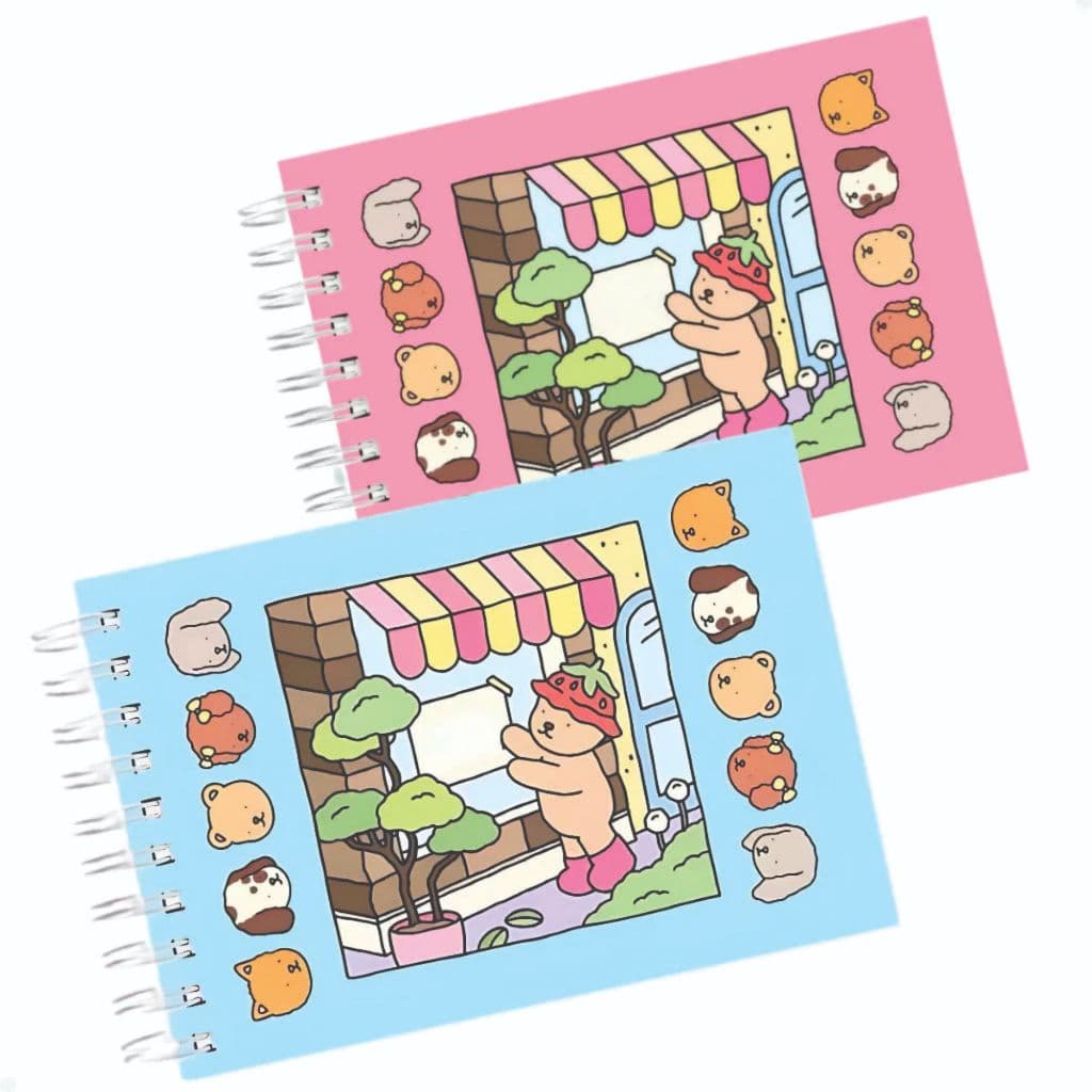 Livro de Colorir -  50 Folhas - Capa Dura -  Caderno de Colorir Infantil - Ursinho