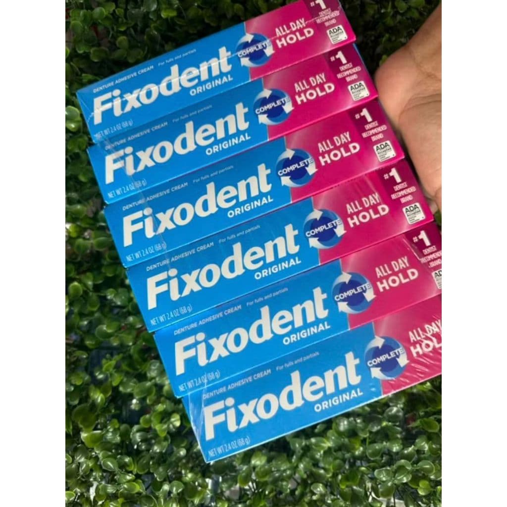Fixodent Original 68g Fixador De Prótese Em Gel Sem Glúten