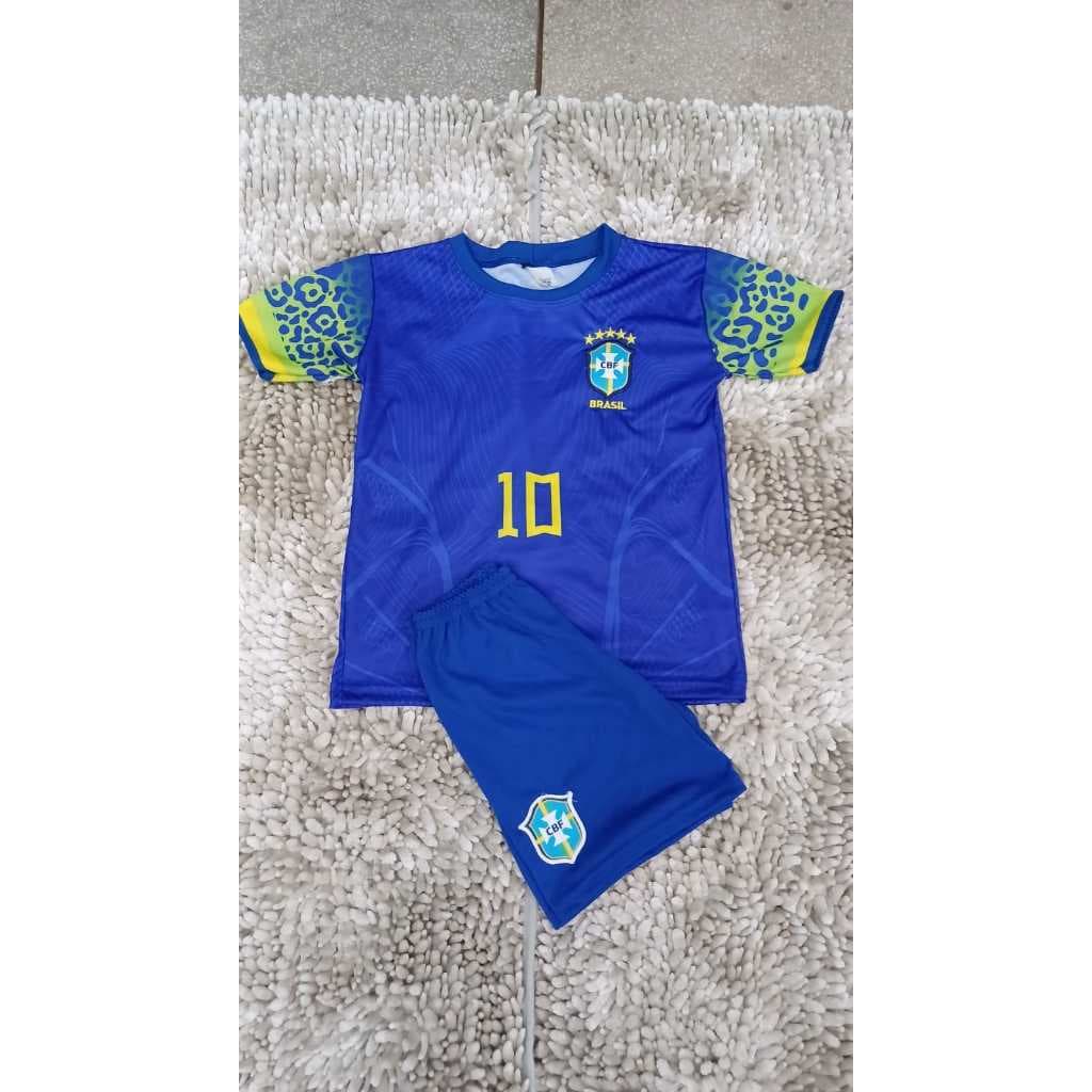 Conjunto Infantil do Brasil com Escudo Bordado – Do 02 ao 14