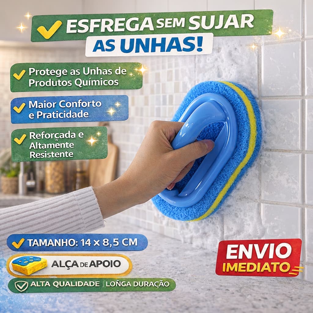 Esponja De Cozinha Escova De Limpeza Esfregando Panelas E Frigideiras Telhas Multifuncional
