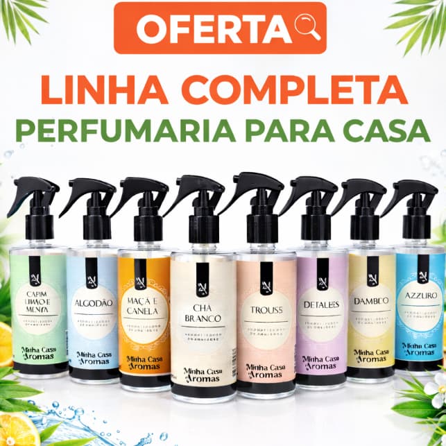 Aromatizador de Ambiente 250ml – Home Spray Minha Casa Aroma – Perfume Duradouro