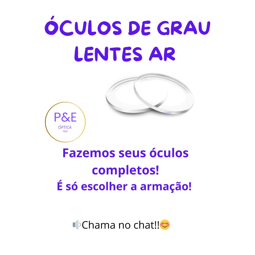 Lentes para óculos de Grau AntiReflexo Filtro de Luz Azul Miopia hipermetropia astgmatismo