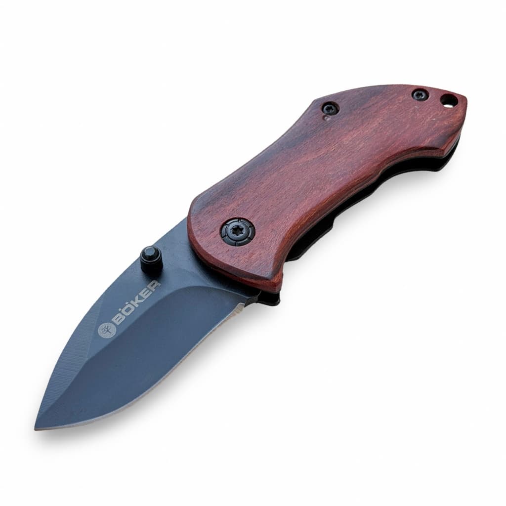 Canivete Mini Boker Dgm Tatico Caça Camping Madeira