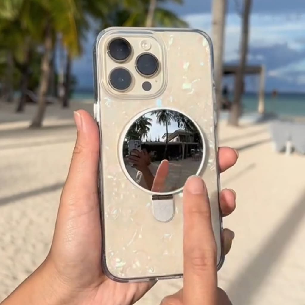 Espelho Selfie Magnético Hrebos para Câmera Traseira do Celular Fotos e Vlogs com Alta Qualidade Universal Android e IOS