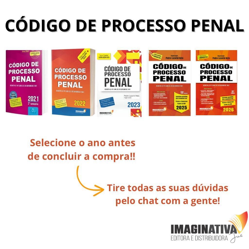 Código De Processo Penal - Legislação Seca