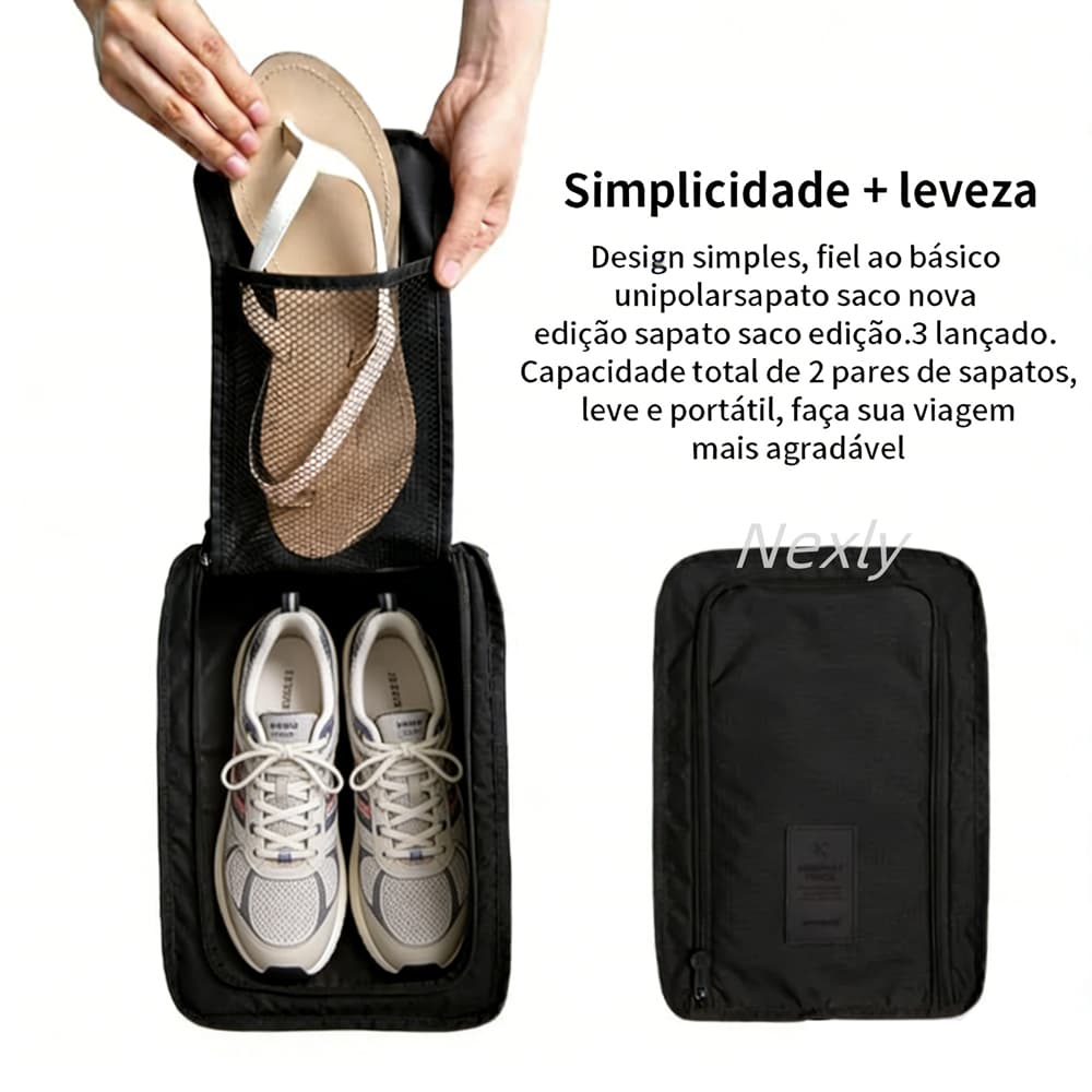 Sacos De Sapato Organizador Pano Portátil Com Zipers Necessaire Bolsa Organizadora Sapato Viagem Porta Toalha Tenis