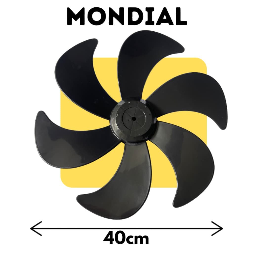 Hélice compatível p/ Ventilador Mondial  40cm Preta