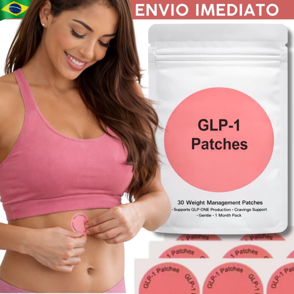 [Entrega Rápida] Adesivo Corporal GLP-1 Natural Slim Auxílio Perda de Peso, Controle de Apetite e Emagrecimento
