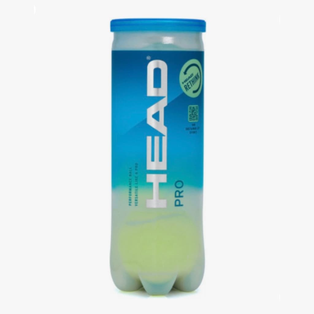 Bola Head Pro - Tubo Com 3 Bolas Amarelo