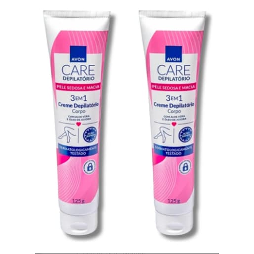 Kit com 2 Unidades Creme Depilatório Para Corpo Avon Depilação Corporal