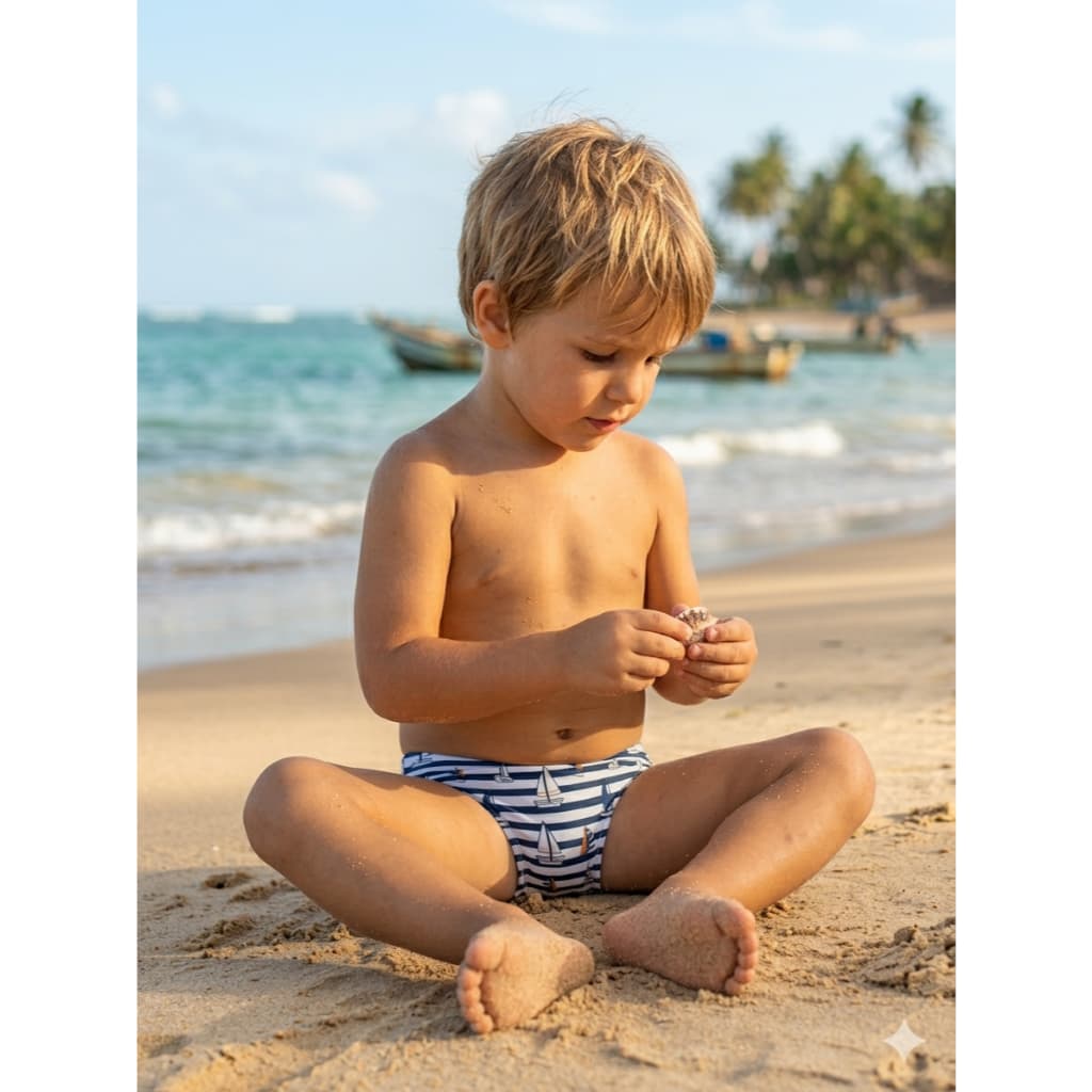 Sunga Infantil Treyny Estampas Variadas Forro E Regulador