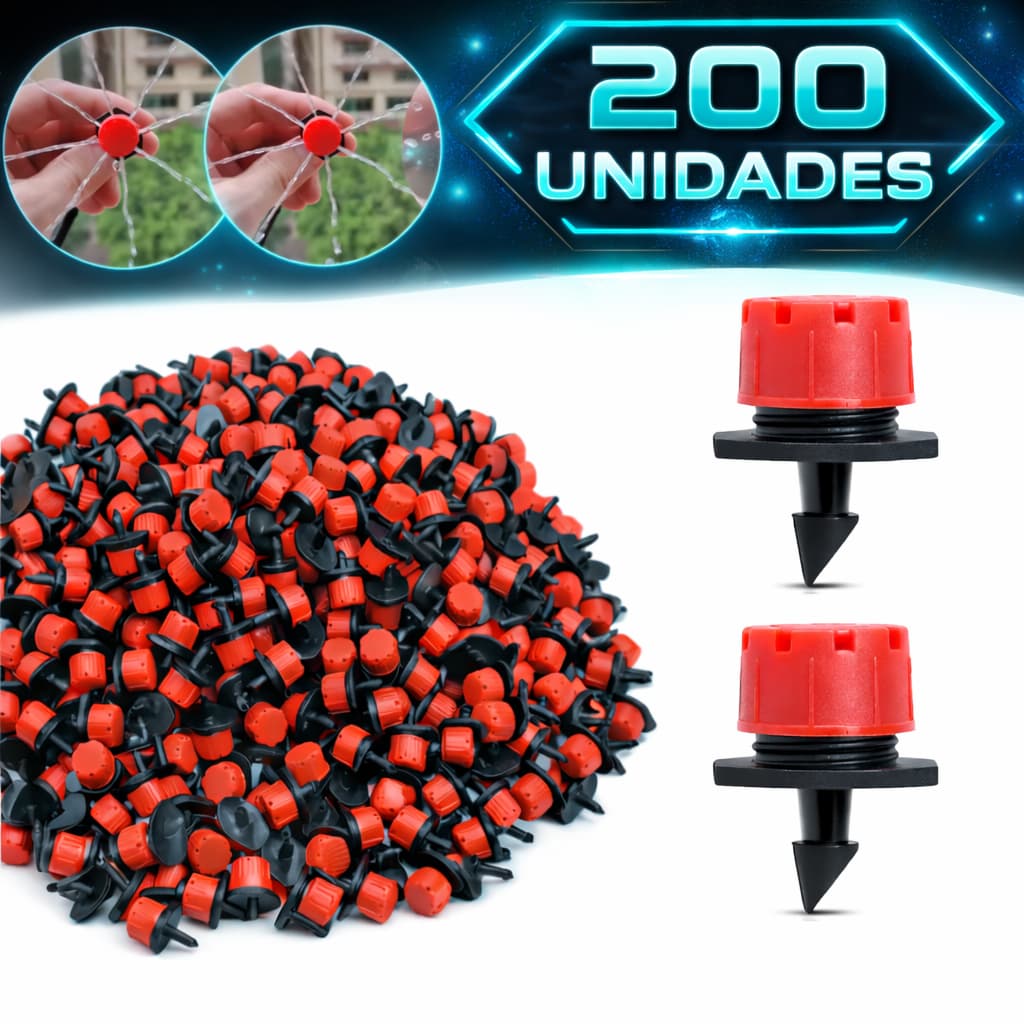 Regador de Plantas Bico Gotejador Irrigação de Jardim Regulável 70l/h Mangueira - OFERTA