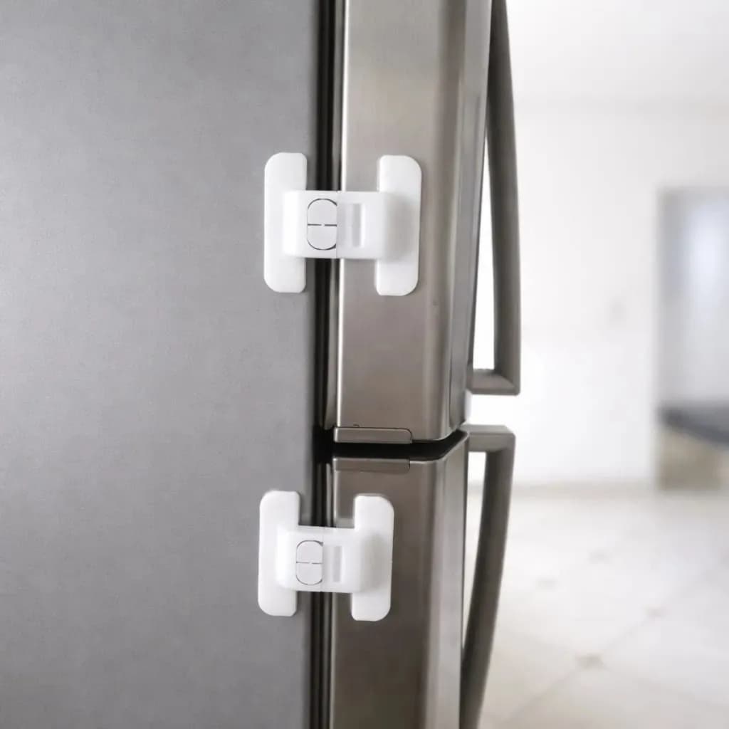 KIT 2 Trava para Porta de Geladeira Protetor Segurança Criança Proteção Bebê