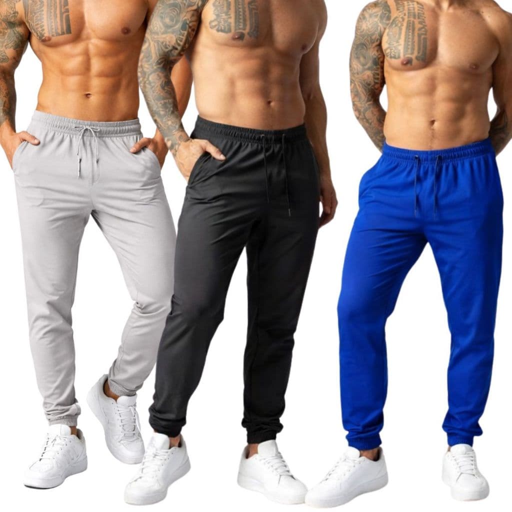 Calça jogger com elastano dry fit academia esportes corrida esportiva treino
