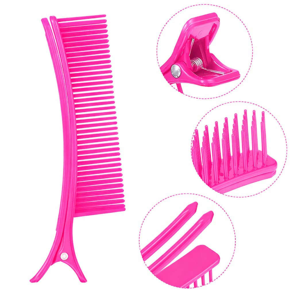 02 UN Clips Separador de Mechas Profissional Presilha Prendedor de Cabelo Multiuso