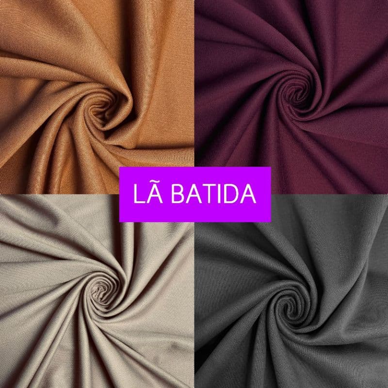 1 METRO DO TECIDO LÃ BATIDA LISA