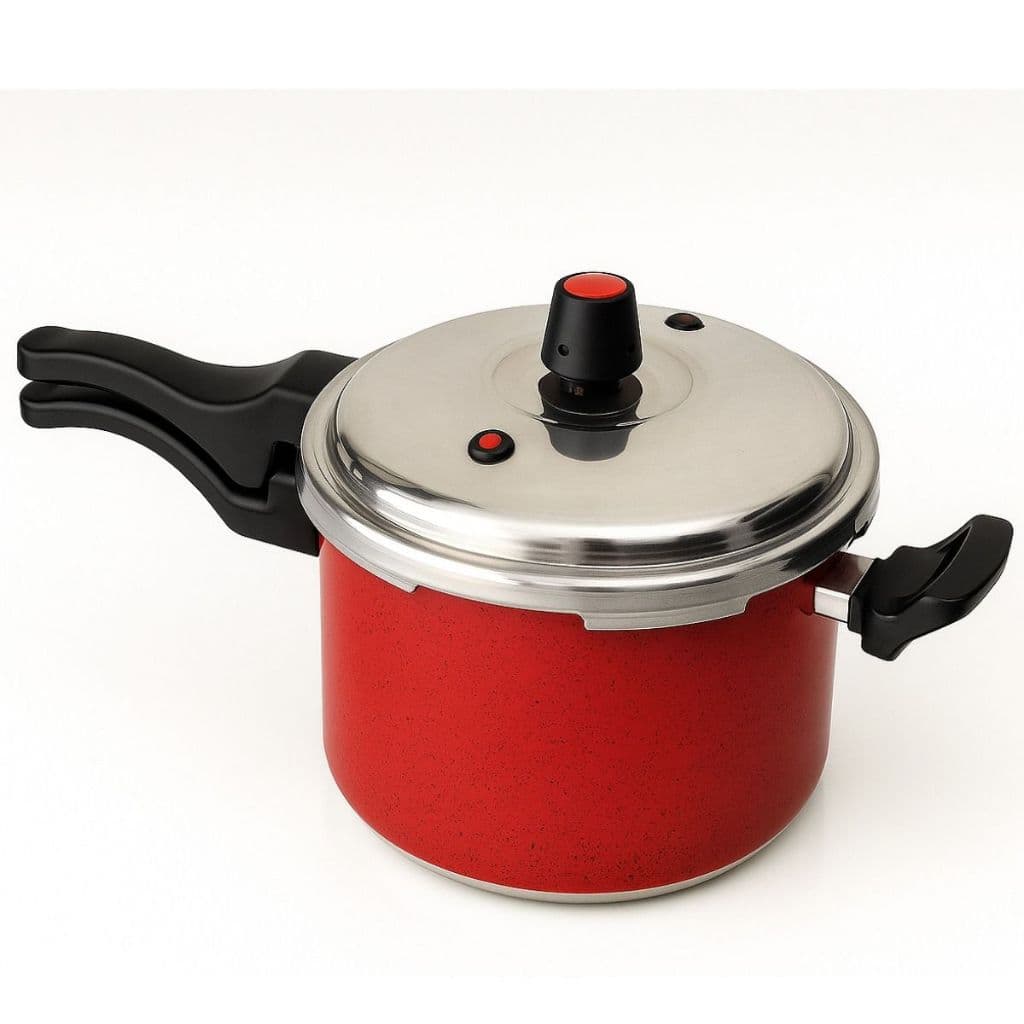 Panela de Pressão Moderna Premium Alumínio 4,5L com Válvula de Segurança Cozinha Prática - ENVIO RÁPIDO