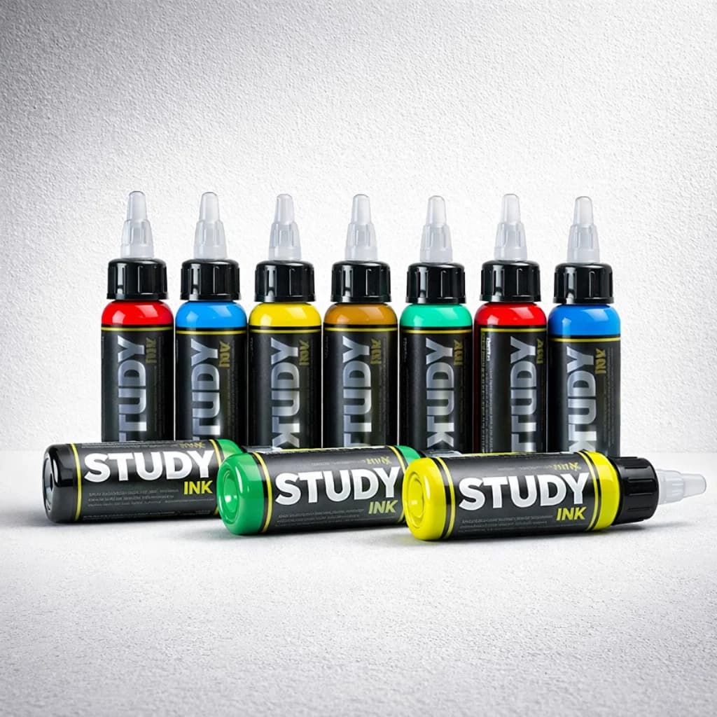 Tintas 30ml p/ Tattoo Tatuagem Study Ink Multicores