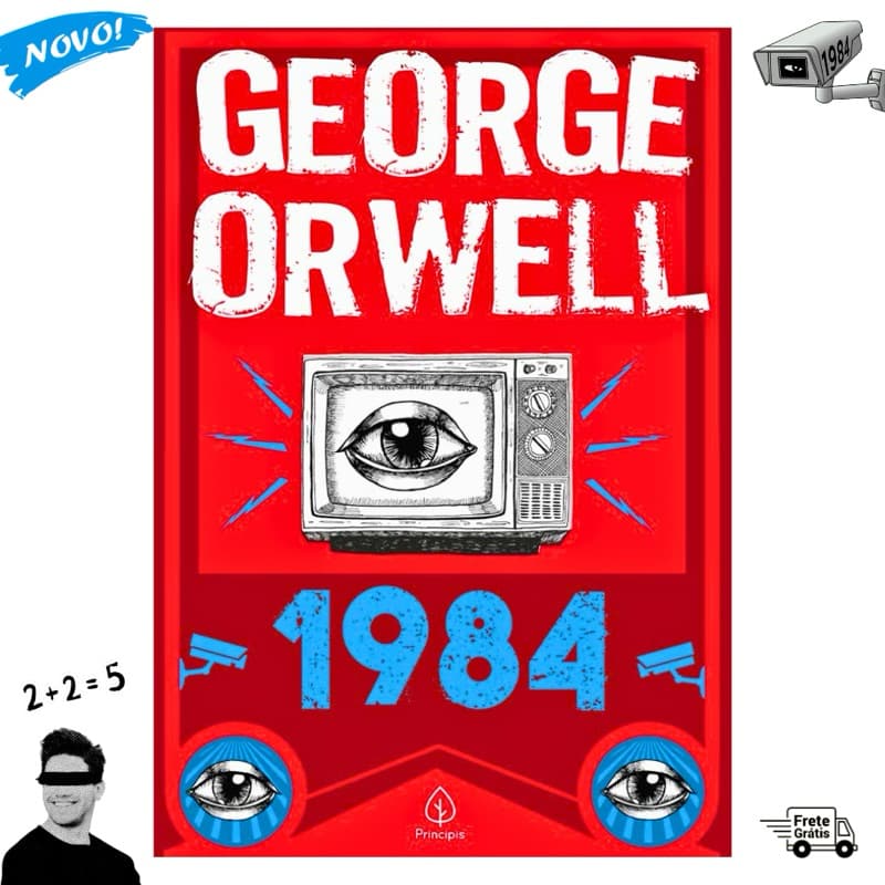 Livro 1984 – George Orwell | Livro Novo | Romance Clássico