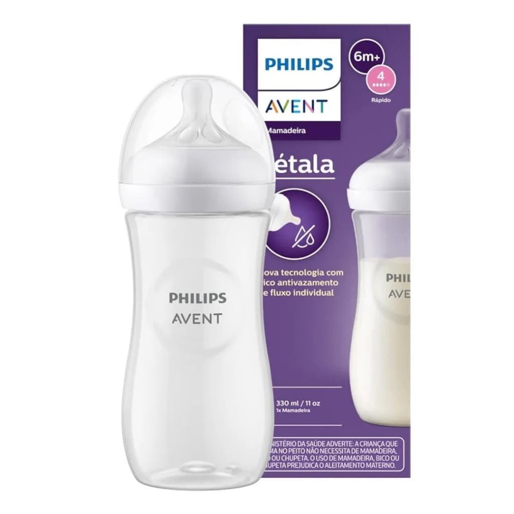 1un Mamadeira Philips Avent Pétala 3.0 Bico 4 / 330ml