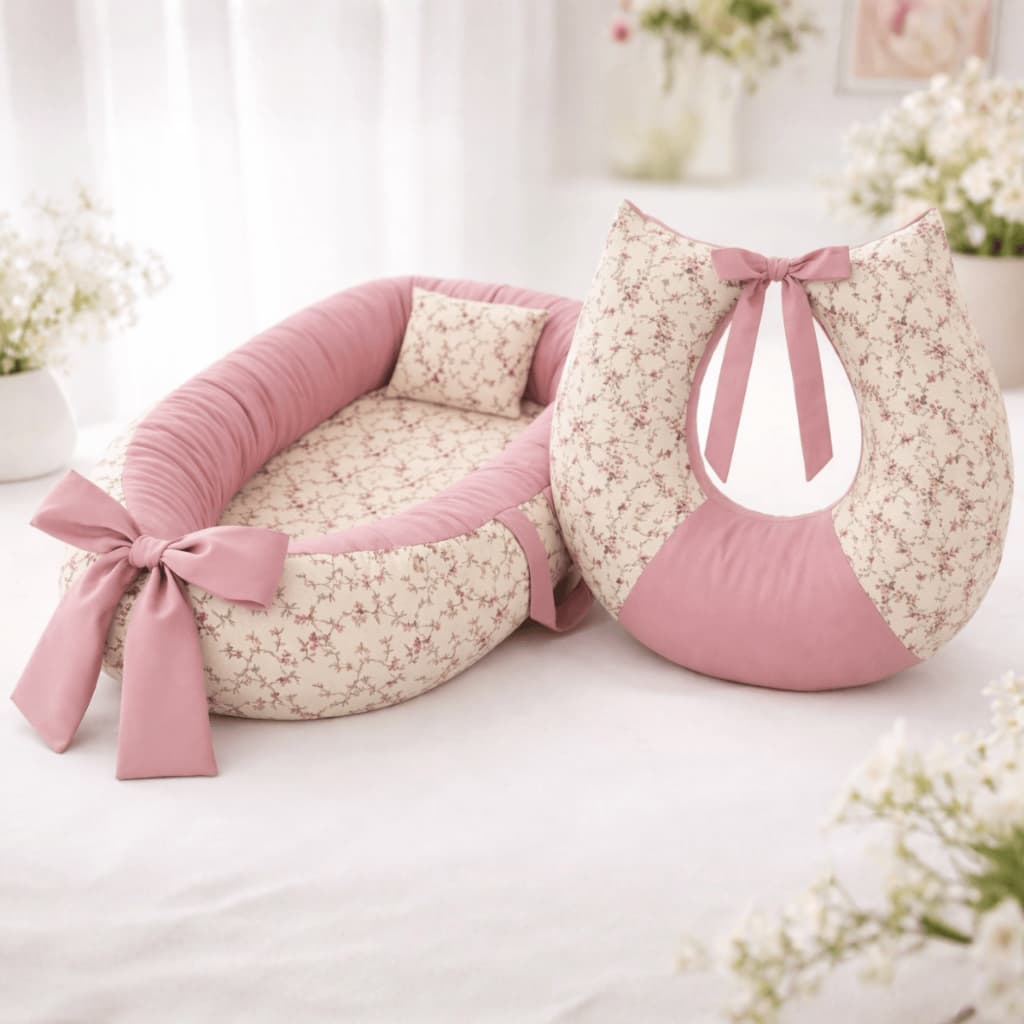 Kit Ninho Redutor de Berço e Almofada de Amamentação