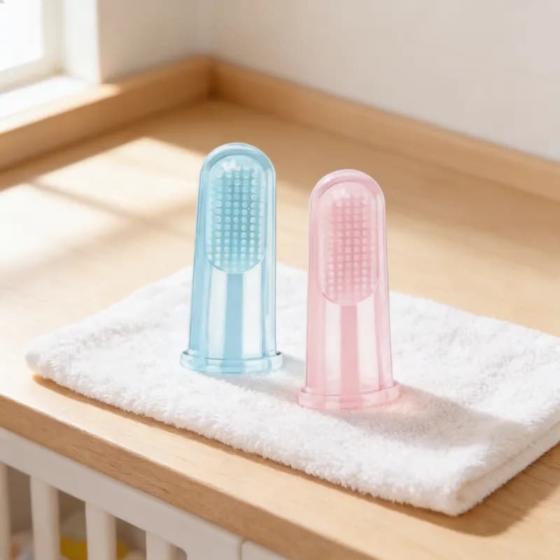 Escova Dente Massageadora De Dedo P/ Bebê (1003)