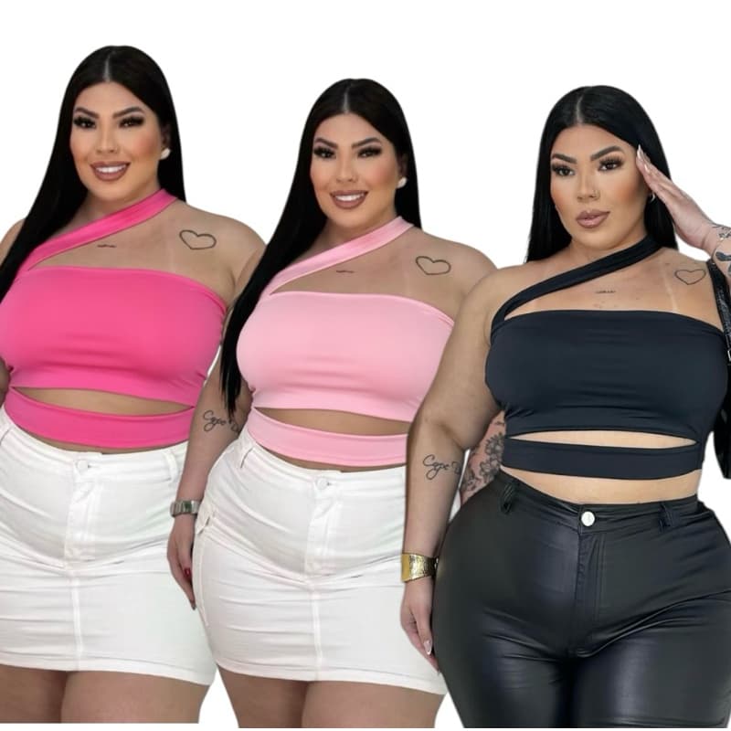 Cropped TOP do TAMANHO G até G2 Tecido Suplex.