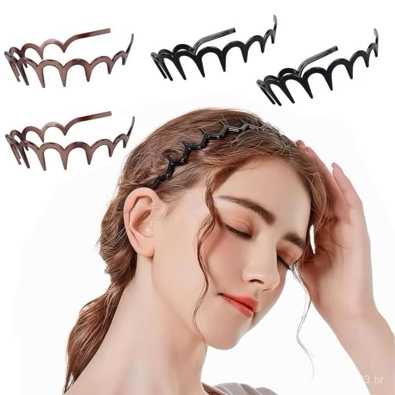 Ondas Dentadas Sweet Girls Vintage PC Headwear Hairbands Acessório Para Cabelo