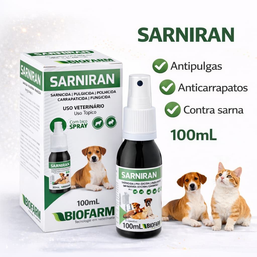 Remedio Para Dermatite Alergica Sarniran 100ml