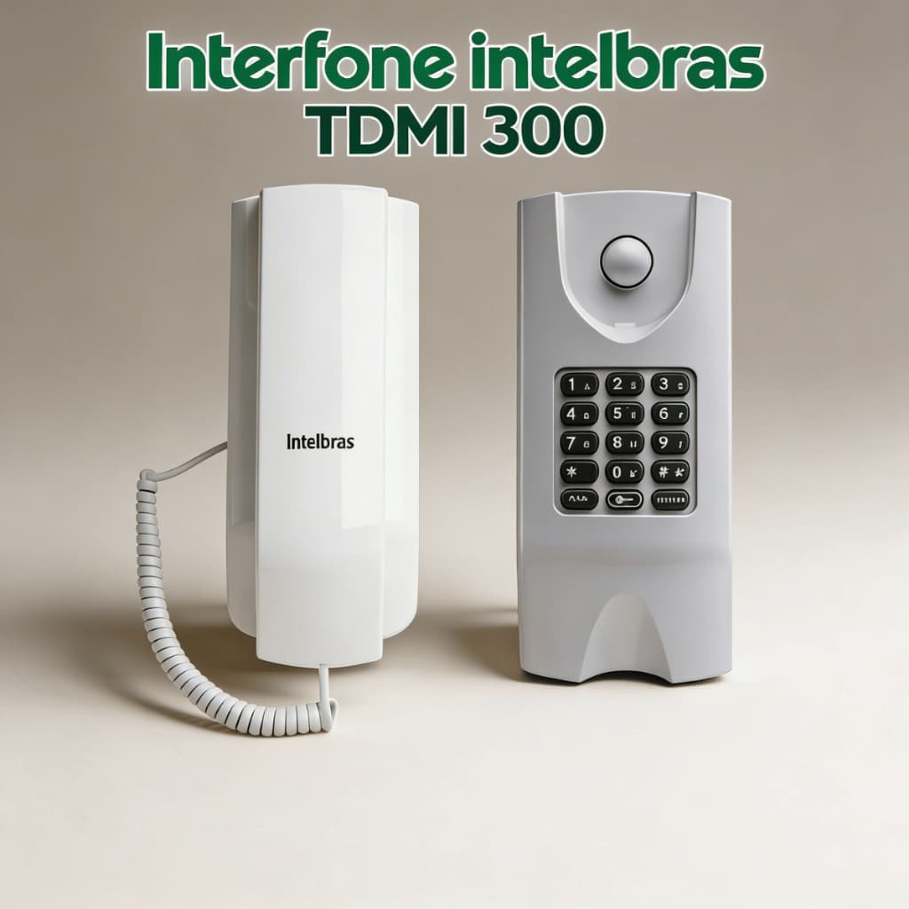 Interfone Intelbras para Apartamentos TDMI 300 Branco Terminal Dedicado Para Condomínios