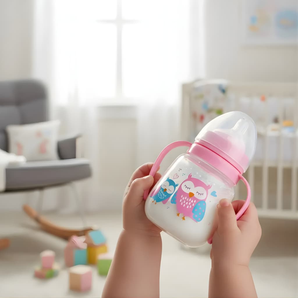 Copo Treinamento Com Alça Bico Silicone Antivazamento 240ml