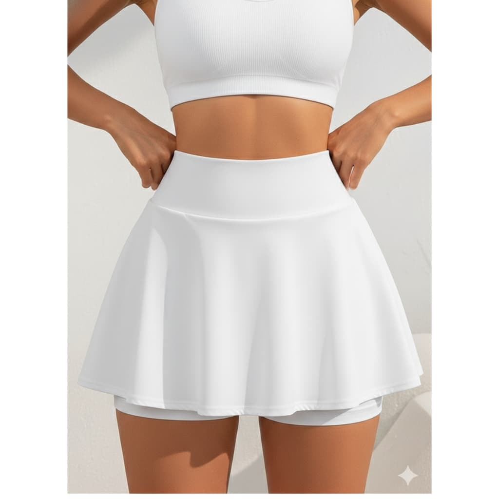 Short Saia com Compressão Saia Fit Shorts Suplex Premium