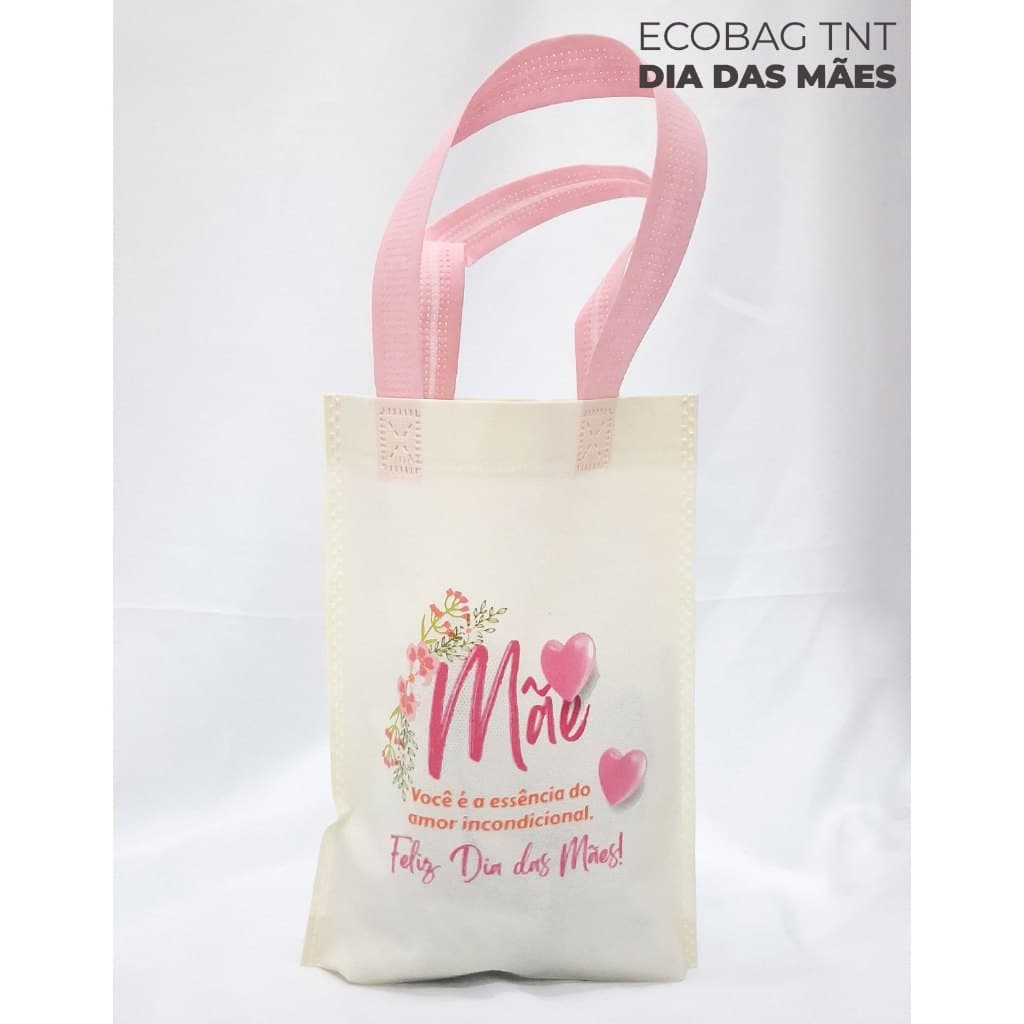 Sacola Ecobag Dia das Mães em TNT para Presente Festa Surpresa Kits com 5 a 30 Unidades