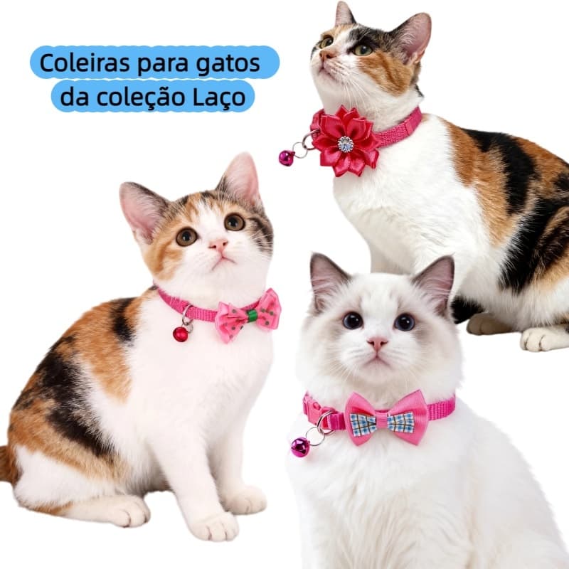Pet Coleira De Cachorro E Gato Ajustável Coleira Ajustável Com Estampa De Pegadas Com Sino Para Gatos E Cães