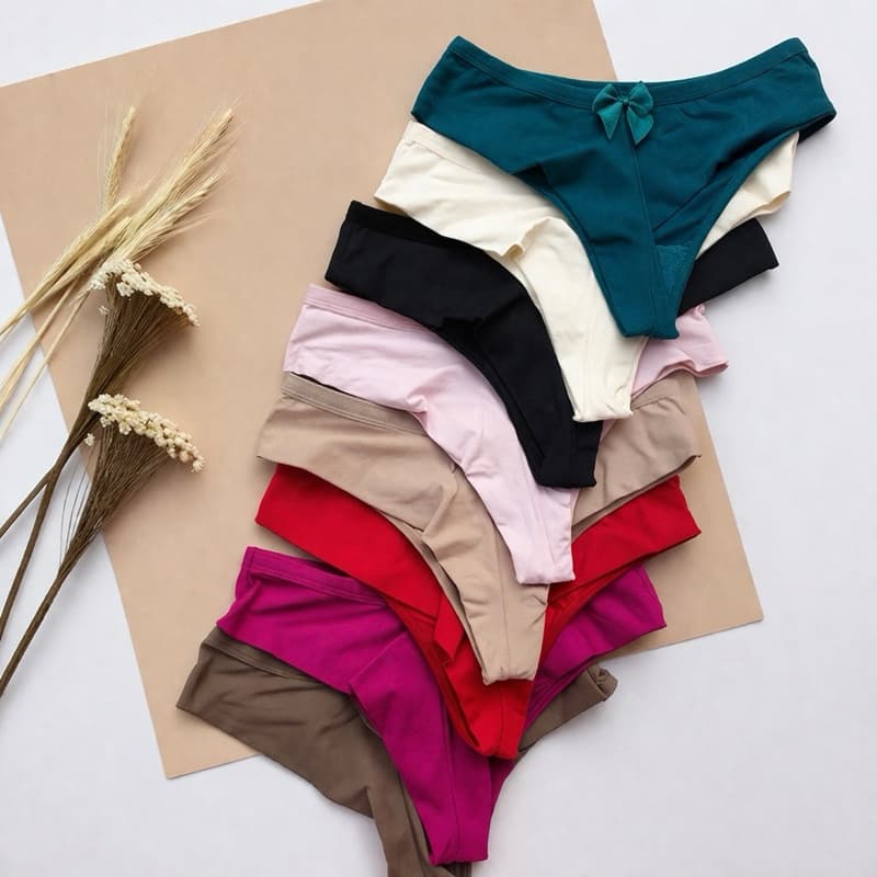 kit 10 Calcinha Lingerie Feminina Fio Duplo Microfibra Forro 100% algodão