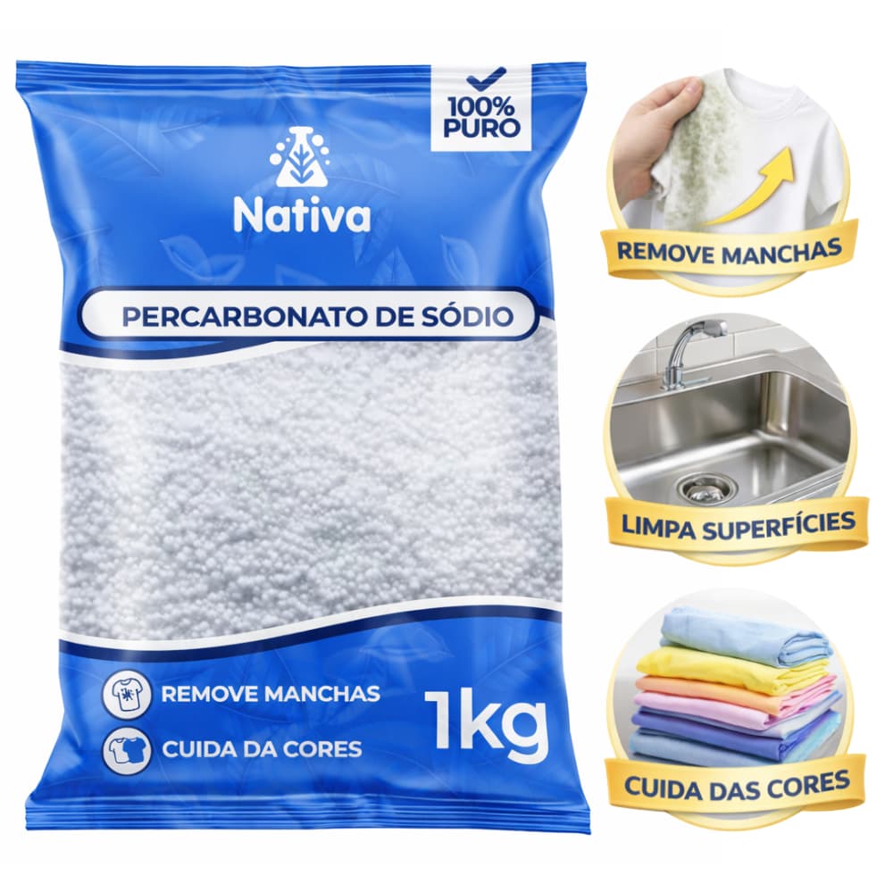 Percarbonato Ação OX2 Máxima Premium Resultado Garantido - Alvejante Cuida e Preserva cores