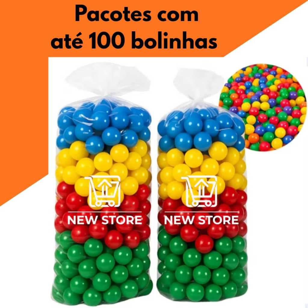 Bolinhas para Piscina até 100 Unidades Coloridas 76mm alta Qualidade Não Amassa Envio rápido