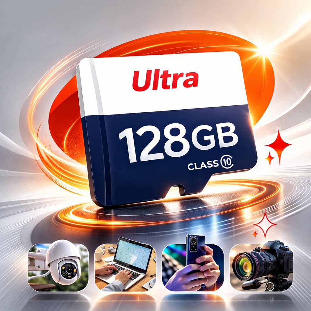 Cartão de Memória SanDisk 128GB microSDXC Ultra Classe 10 UHS-I Alta Velocidade Câmera Drone