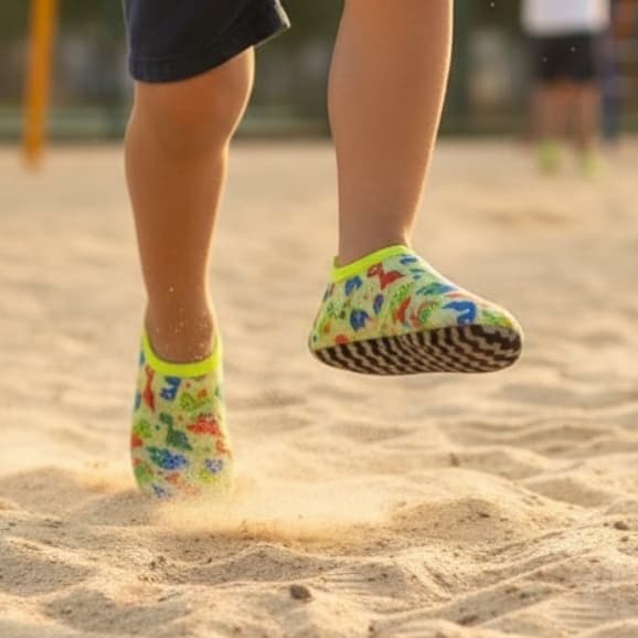 Sapatilha Aquática Meninos Antiderrapante Crianças Piscina Proteção