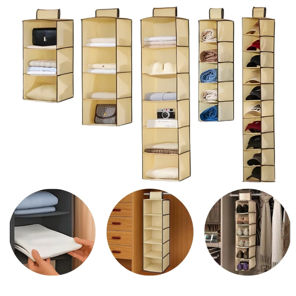 Sapateira dobrável 6 divisórias grande, organizador prático para sapatos, armário compacto e fácil montagem