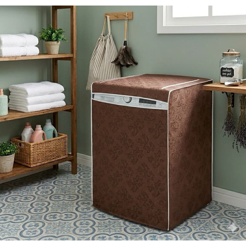 Capa para Máquina de Lavar Electrolux Brastemp Consul com Ziper 10, 11, 12, 13, 14, 15, 16, 17kg