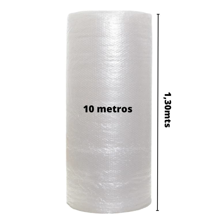 Plástico Bolha 1,30x10mts (dez) para Empacotamento e Mudança - Proteção Total Envio Frágil
