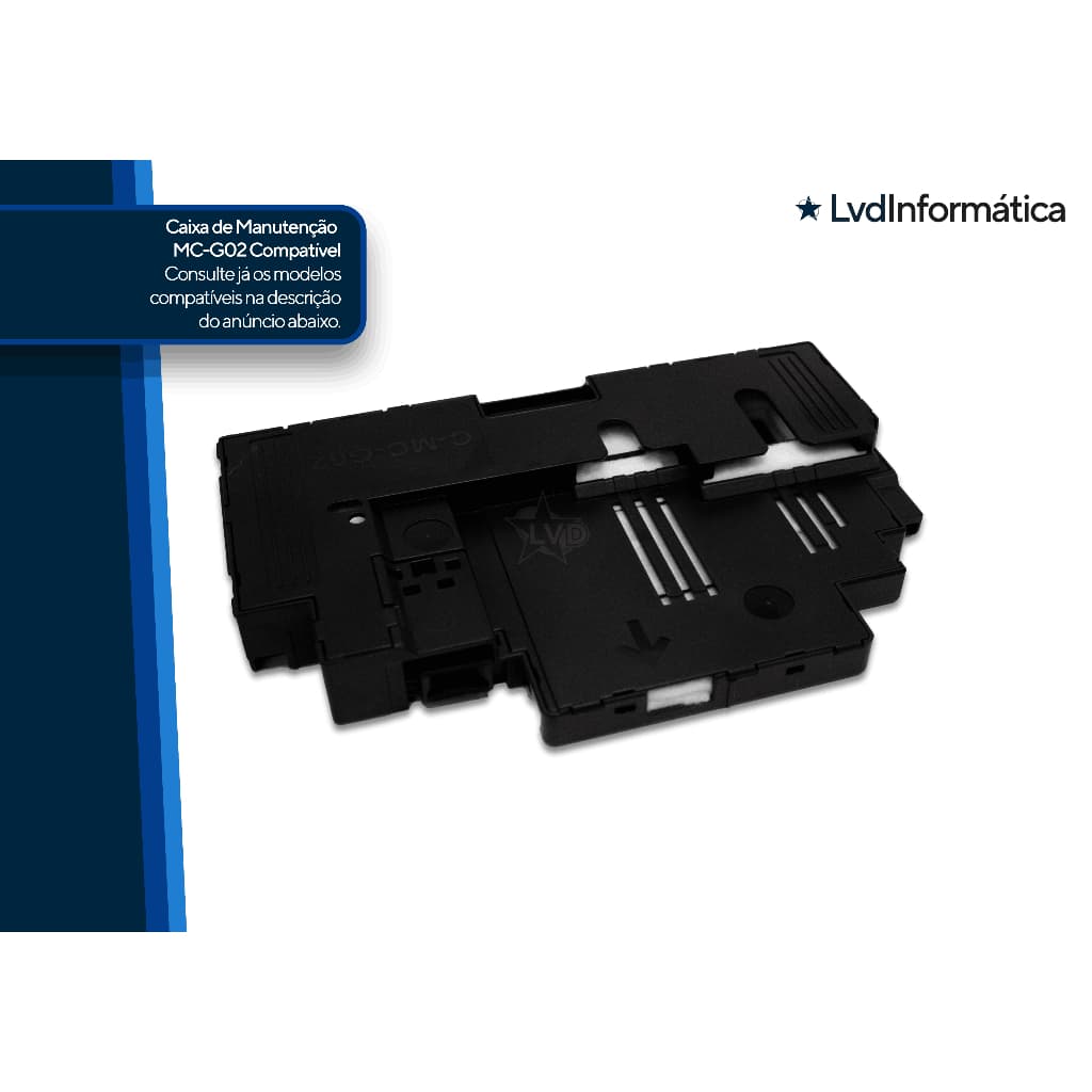 Tanque Caixa de Manutenção Compatível Canon Mc-g02 G2160 G3160 C/ Chip
