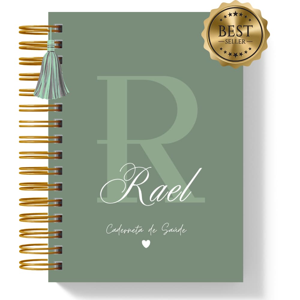 Caderneta de Vacinação Personalizada Bebê Menino | Livro de Saúde Infantil | Capa Dura