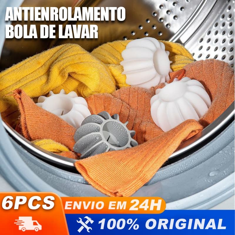 6pcs Uns Bolas Lavar Roupa Removedor de Pelos Mágico Silicone Reutilizável Máquina de Lavar