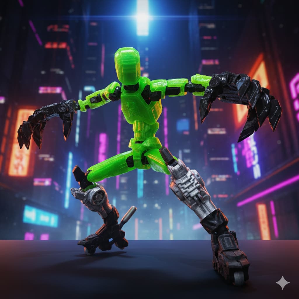 Dummy 13 Articulado Kit Completo com Garras Gigantes + Patins Armadura